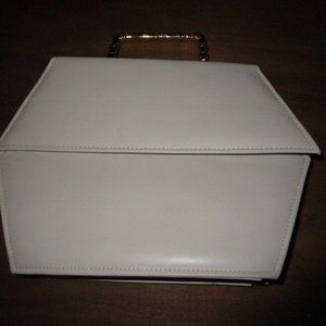 White Leather Mini Purse